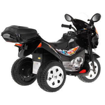 Motorek Trójkołowy BJX-088 elektryczny dla najmłodszych Czarny + Dźwięki + Światła